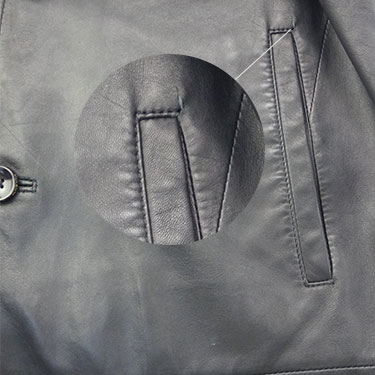 格羅尼雅皮衣口袋開裂修復(fù)